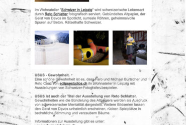 Reto Schlatter: USUS – Gewohnheit