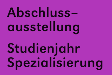 SKDZ Abschlussausstellung – Studienjahr Spezialisierung 2021