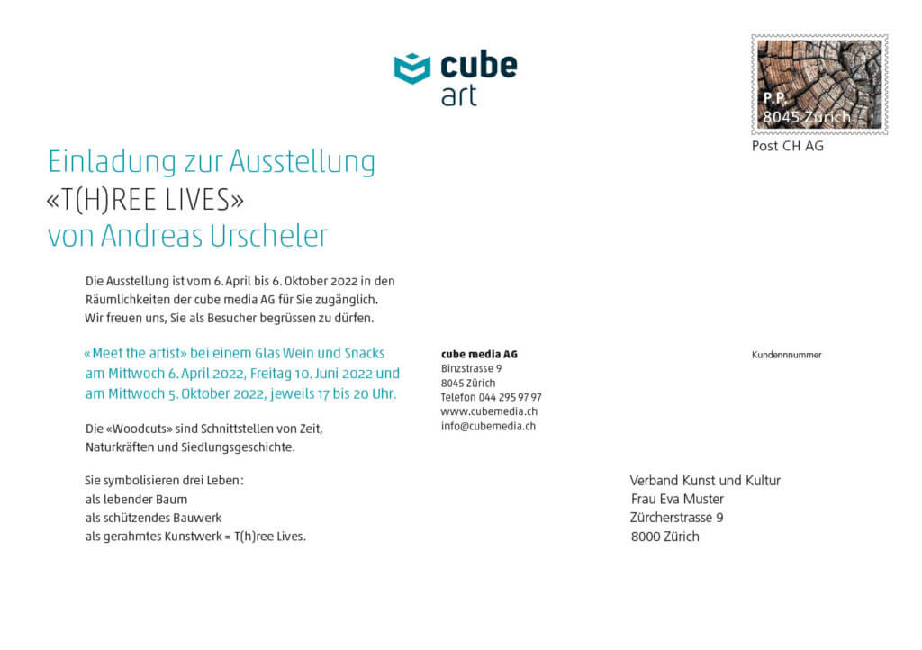 woodcuts.ch: T(h)ree Lives in der cube media AG woodcuts.ch: T(h)ree Lives in der cube media AG