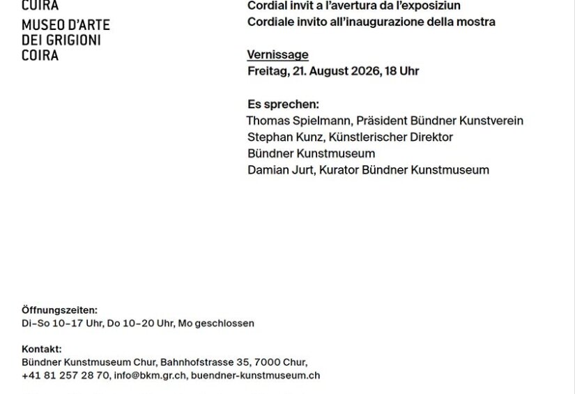 Bündner Kunstmuseum Chur - Jules Spinatsch